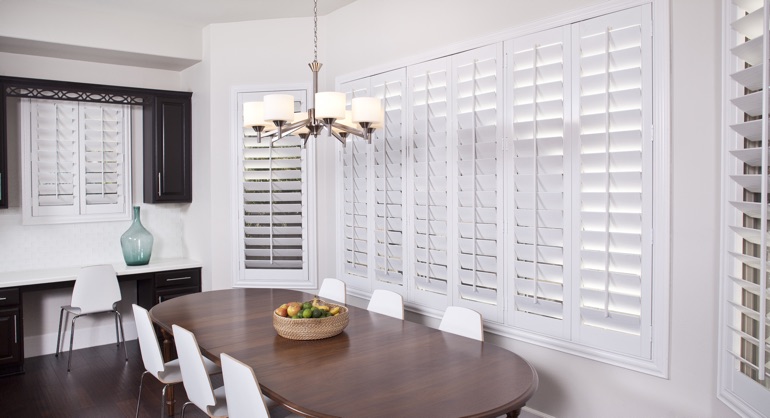 classic shutters in Jacksonville kitchen